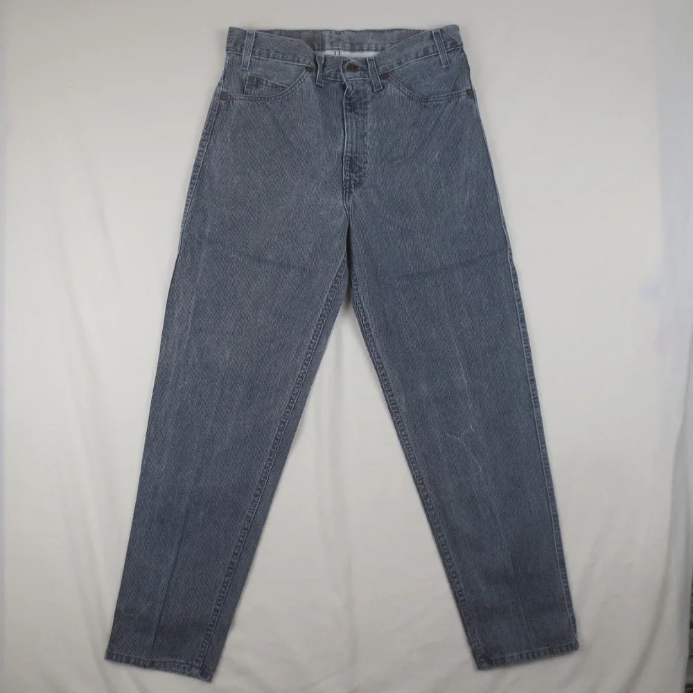 Levis 40550 6216 Corduroy Pants Mens 32x30 Blue Vintage 80s White Tab Taper USA